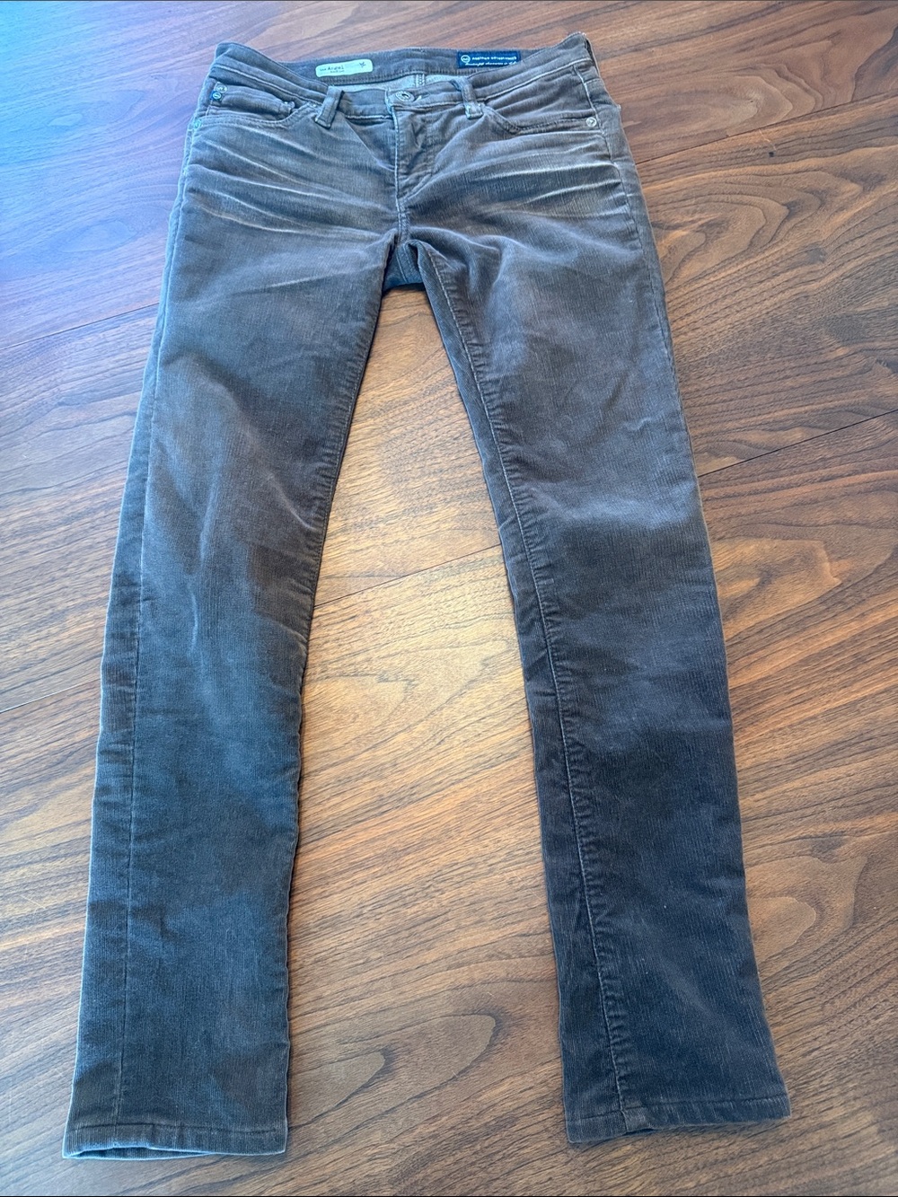 Angel Adriano Goldschmied Bootcut Corduroy Pants in Brown 28" waist